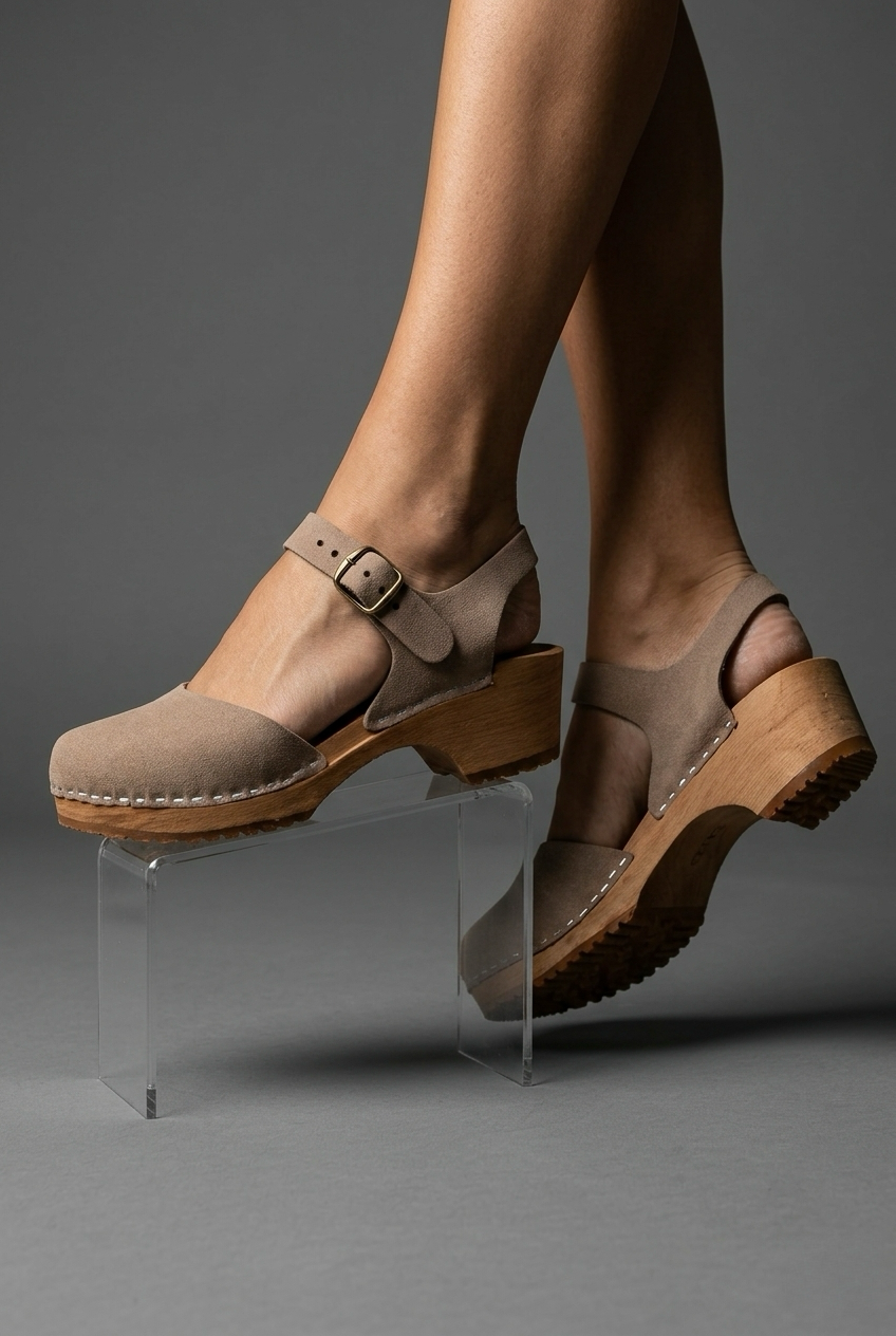 Women's sandals with buckle