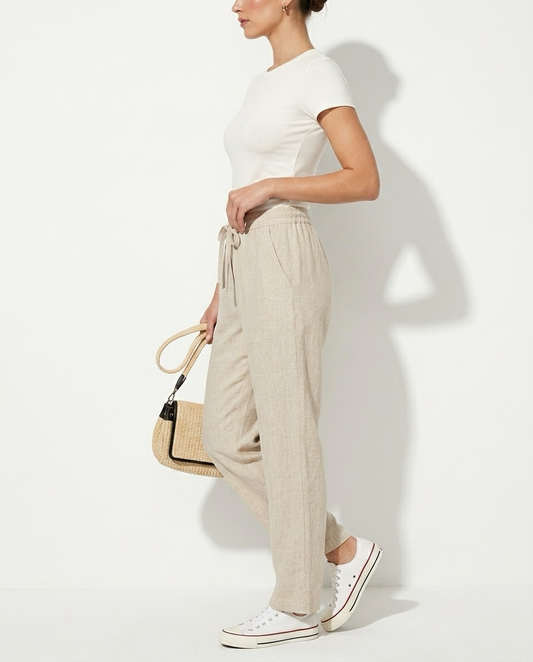 Women's pants with stripes