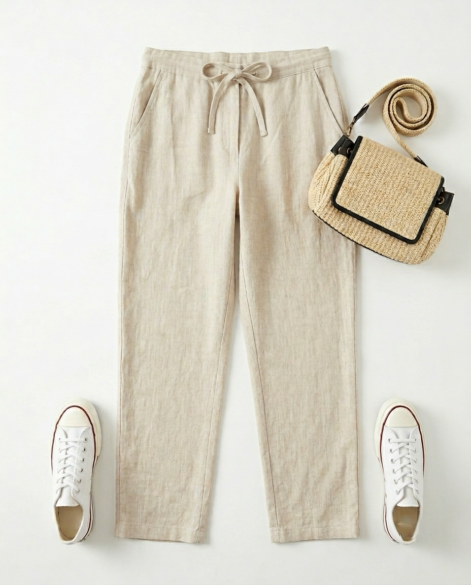 Women's pants with stripes
