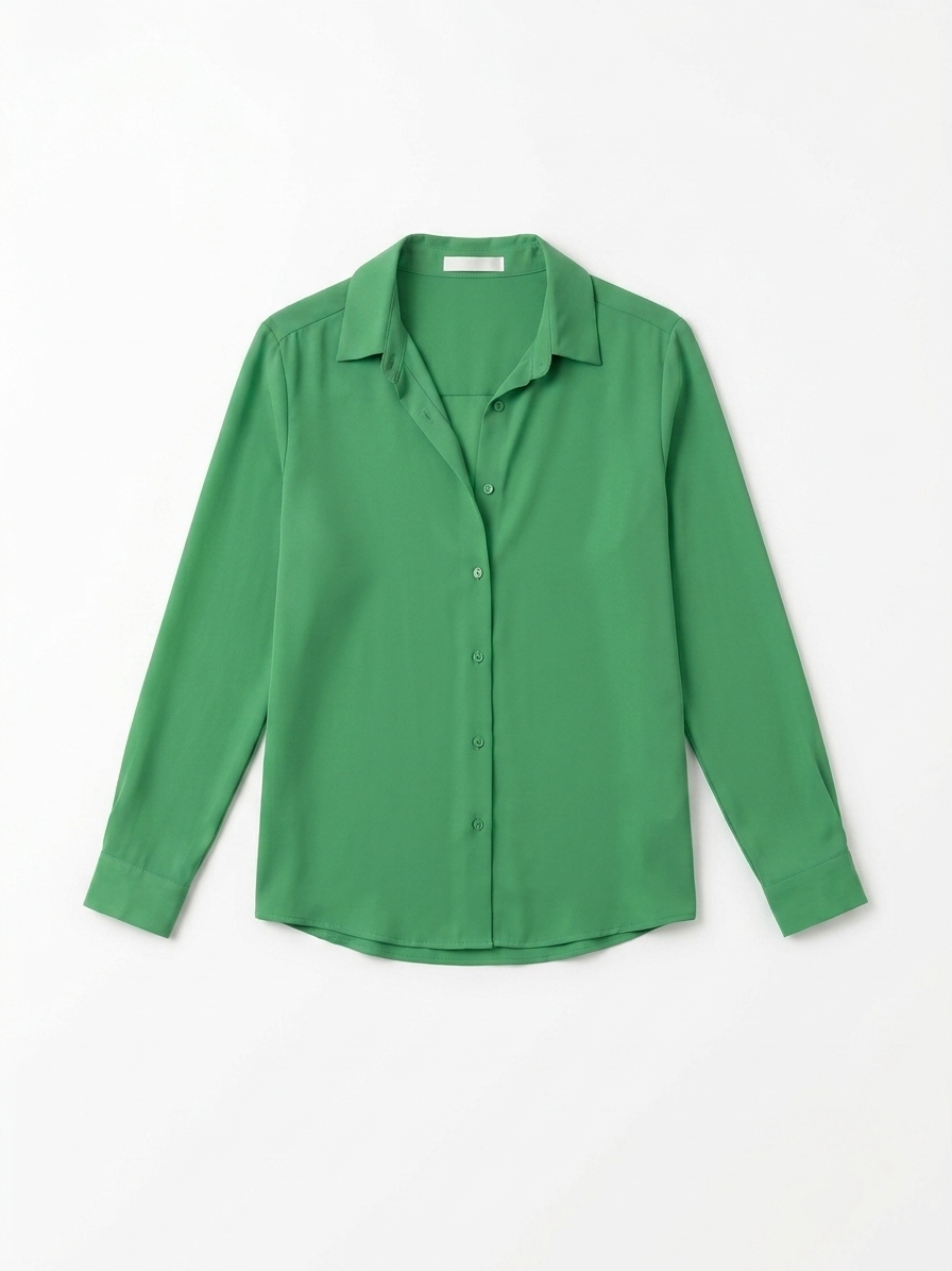 Women's blouse with button placket