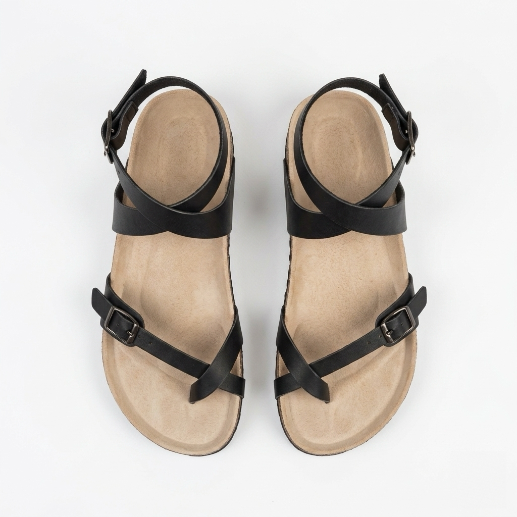 Summer sandals with straps