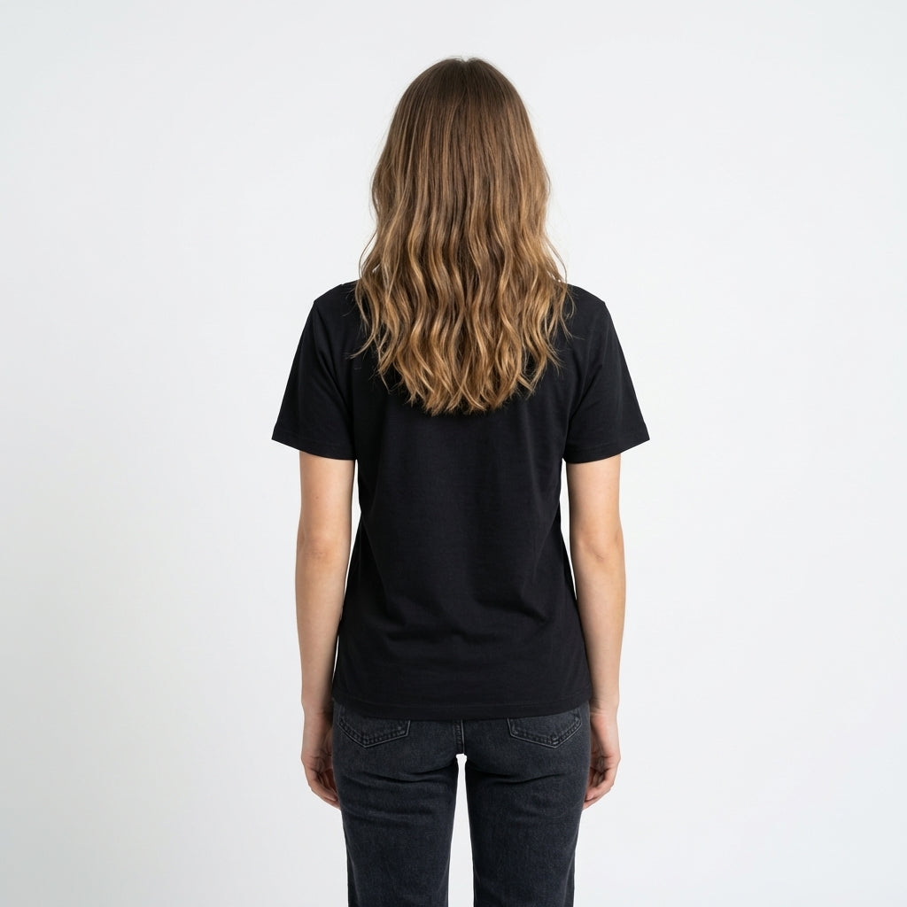 Black Cotton T-Shirt