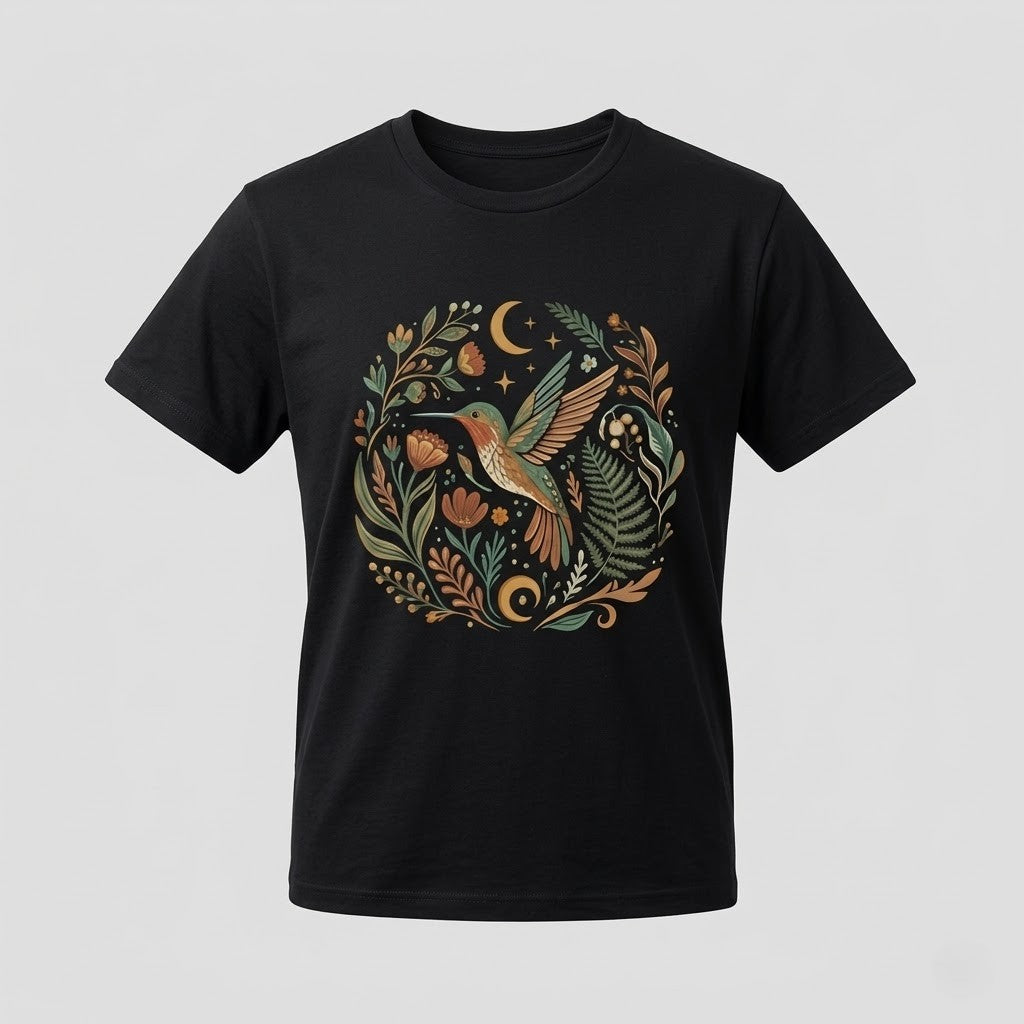 Black Cotton T-Shirt