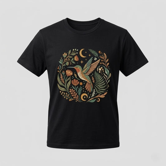 Black Cotton T-Shirt