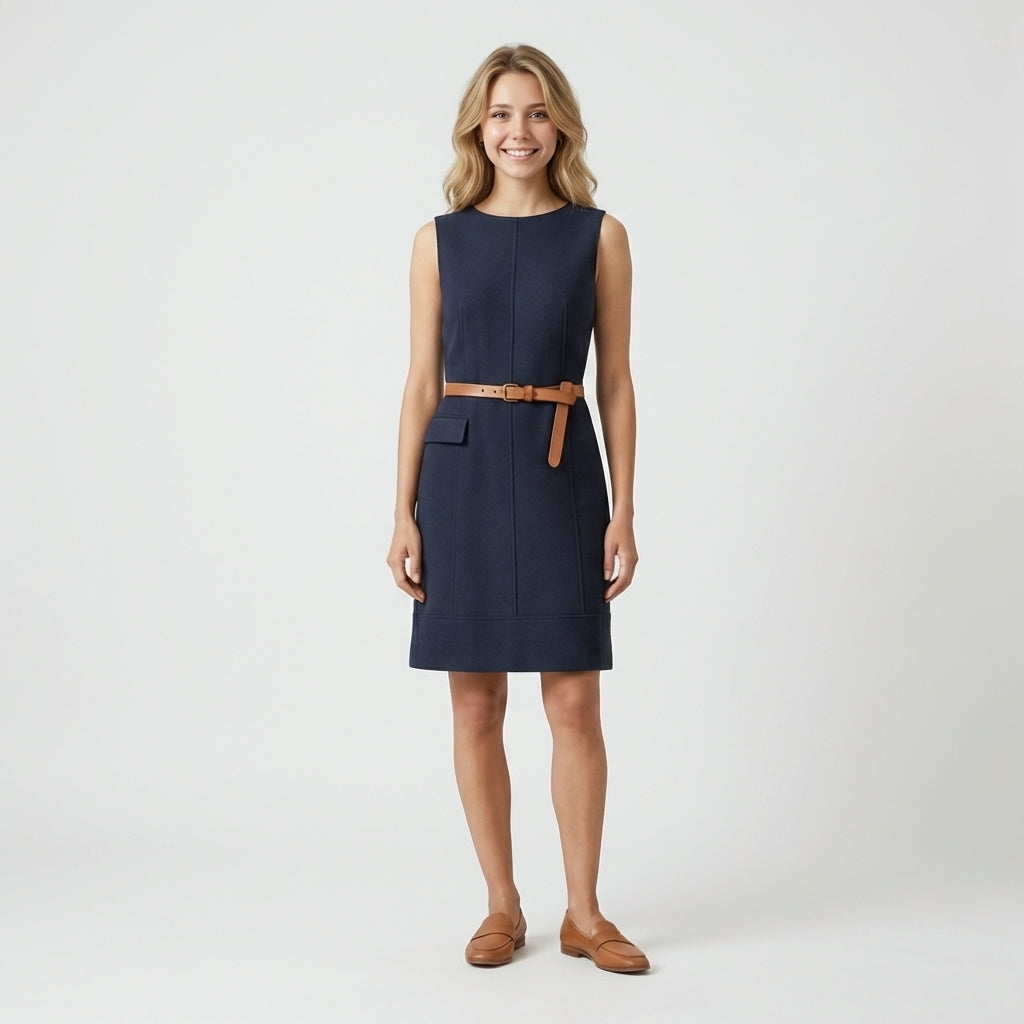 Navy Cotton Dress