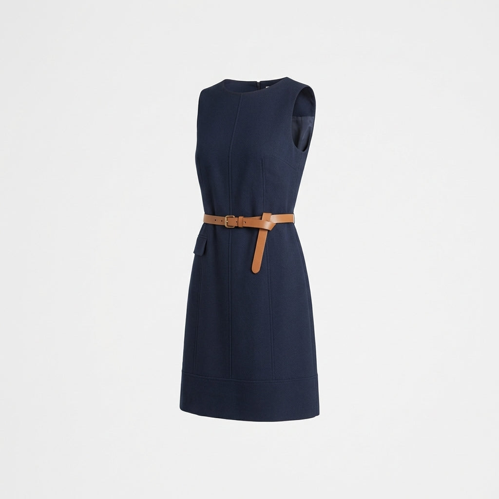 Navy Cotton Dress