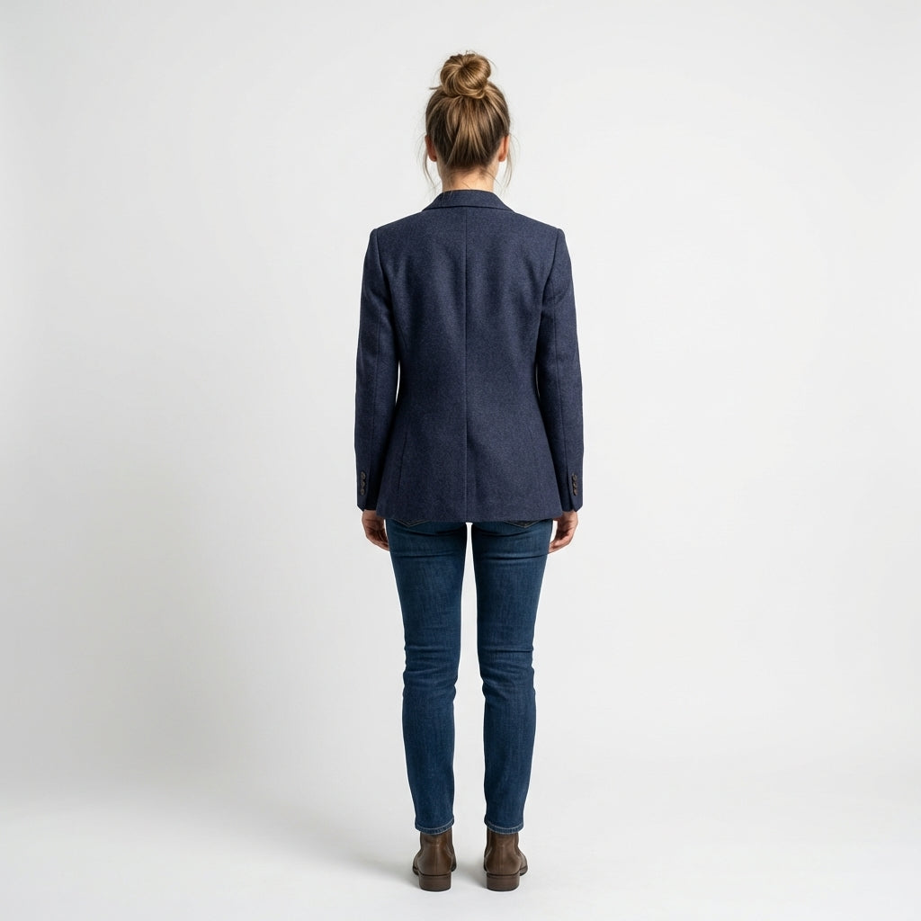 Navy Wool Blazer