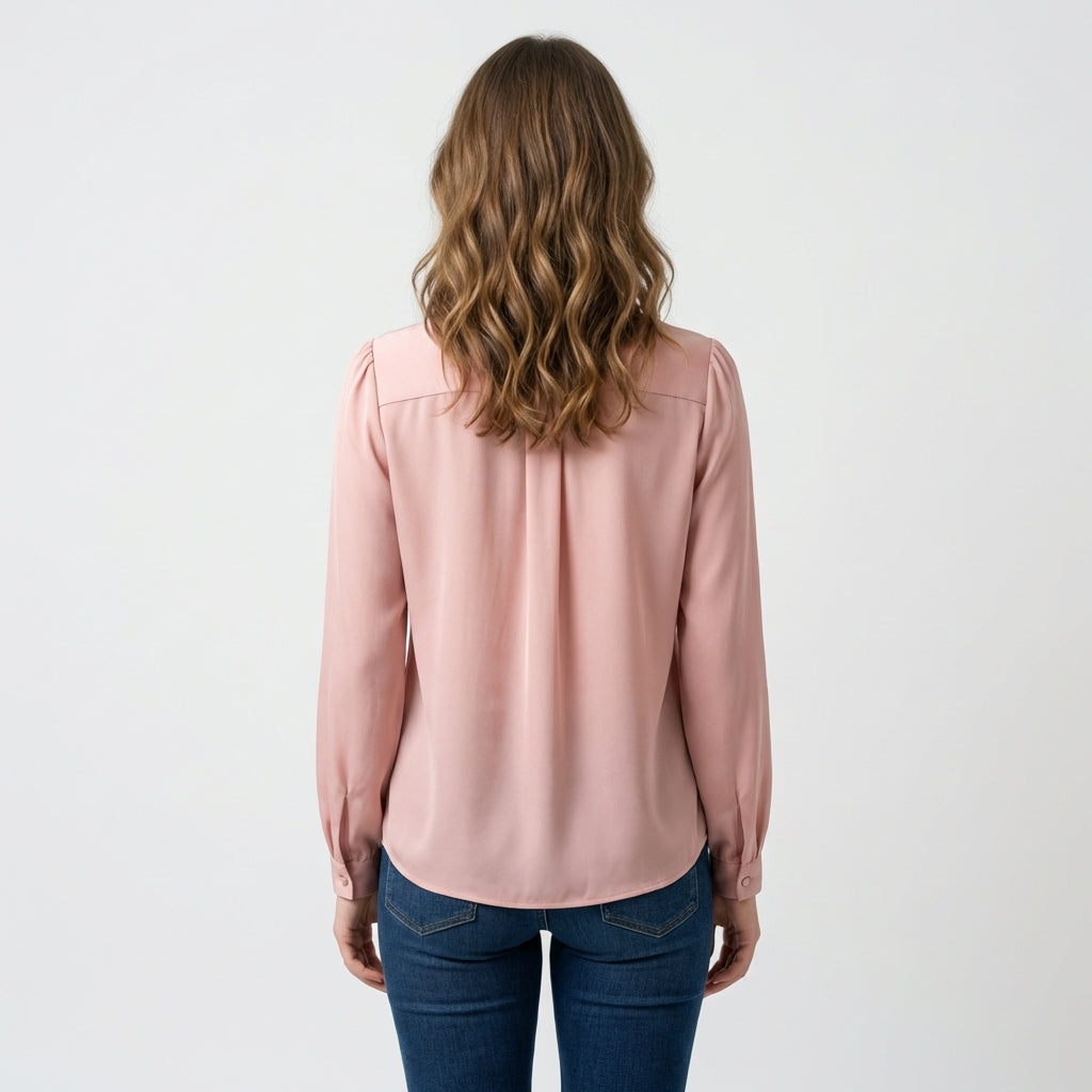 Pink Silk Blouse