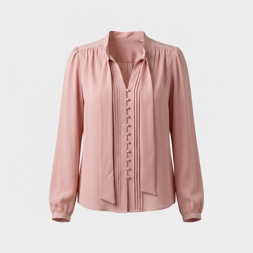 Pink Silk Blouse