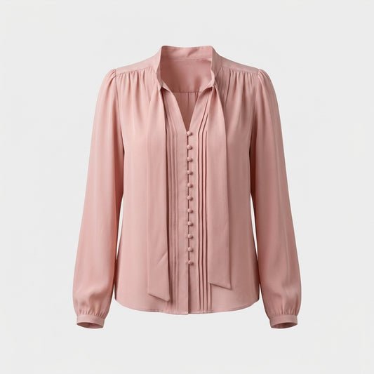 Pink Silk Blouse