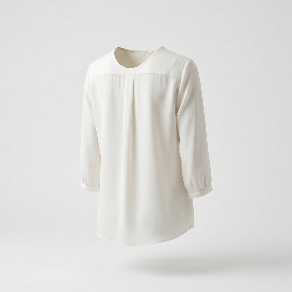 White Silk Blouse